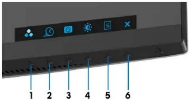 ALIENWARE AW3418HW - Menggunakan Kontrol Panel Depan - 1
