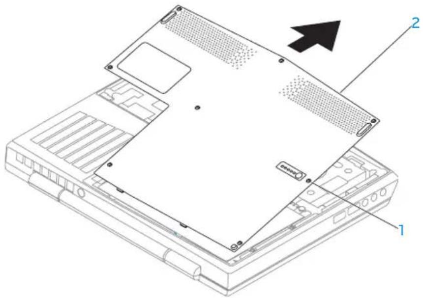 ALIENWARE M11x R3 - Memasang Kembali Unit Baterai - 2