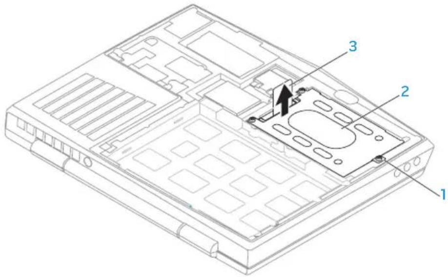 ALIENWARE M11x R3 - Melepaskan Hard Drive - 1