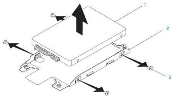 ALIENWARE M15x - Melepaskan Hard Drive - 2