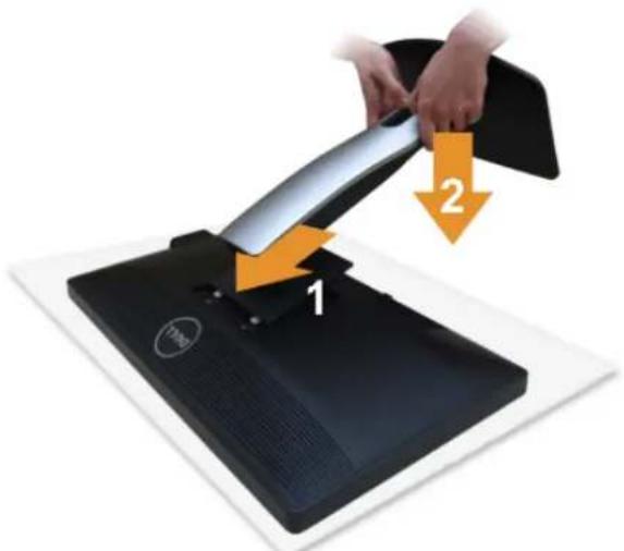DELL P2412H - Memasang Penyangga - 1