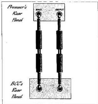 Processor's Rear Panel INPUT OUTPUT BCC's Rear Panel