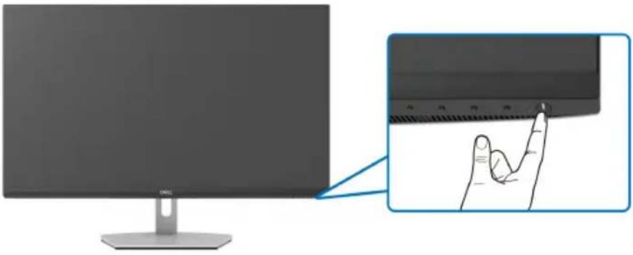 DELL S2721QS - Menghidupkan monitor Anda - 1