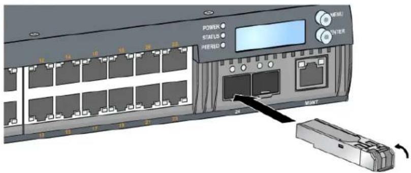 DELL W-7024 - Memasang Modul SFP/SFP+ - 1