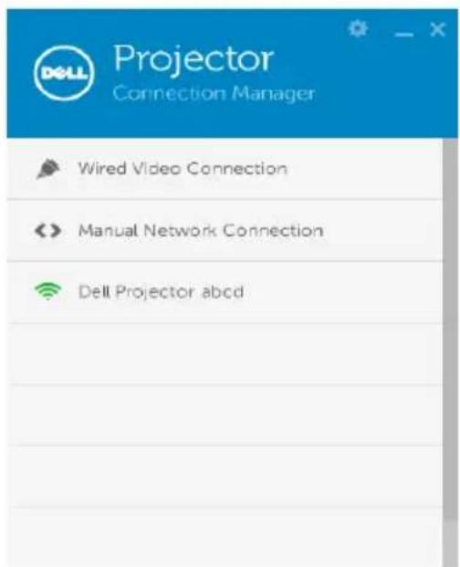 DELL S510 - Jalankan Manajer Sambungan Proyektor Dell - 1