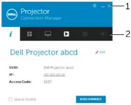 DELL S510 - Jalankan Manajer Sambungan Proyektor Dell - 4