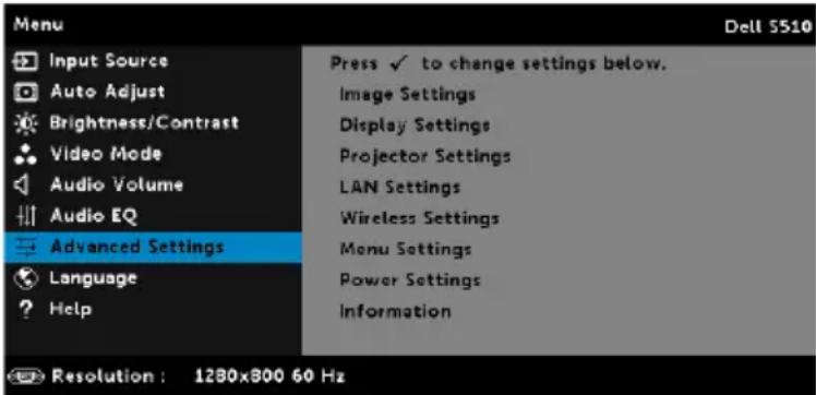DELL S510 - ADVANCED SETTINGS (PENGATURAN LANJUTAN) - 1