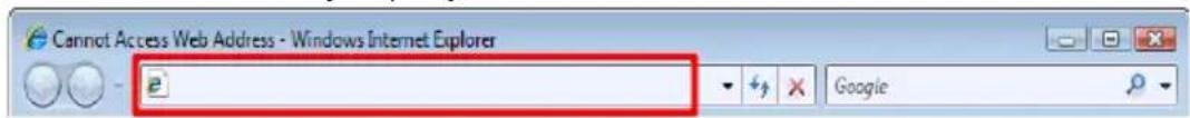 Cannot Access Web Address - Windows Internet Explorer p Googie