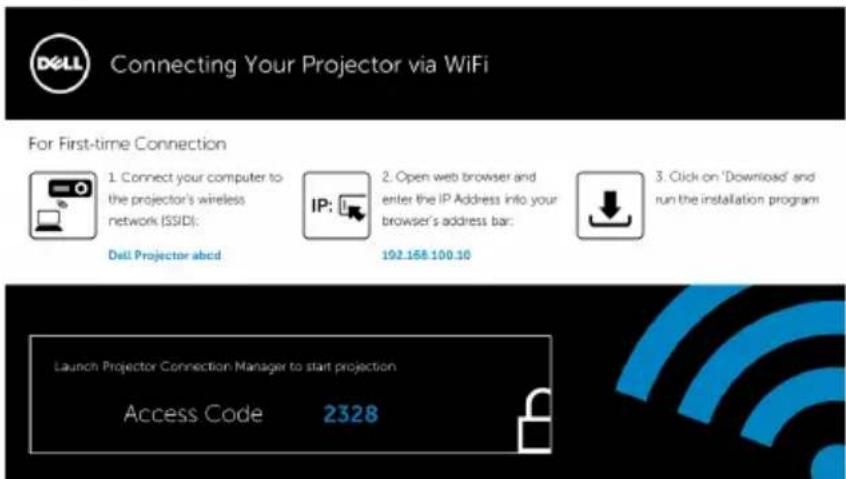 DELL S510 - Mengaktifkan Nirkabel atau LAN pada Proyektor - 2