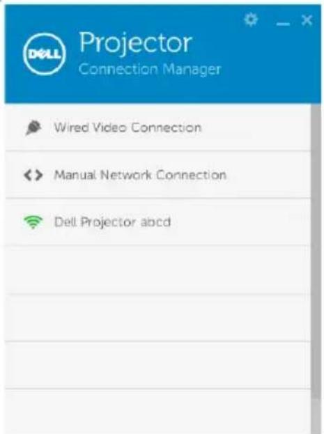 DELL S510 - Menjalankan Dell Projector Connection Manager - 1