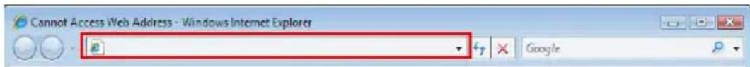 Cannot Access Web Address - Windows Internet Explorer Google