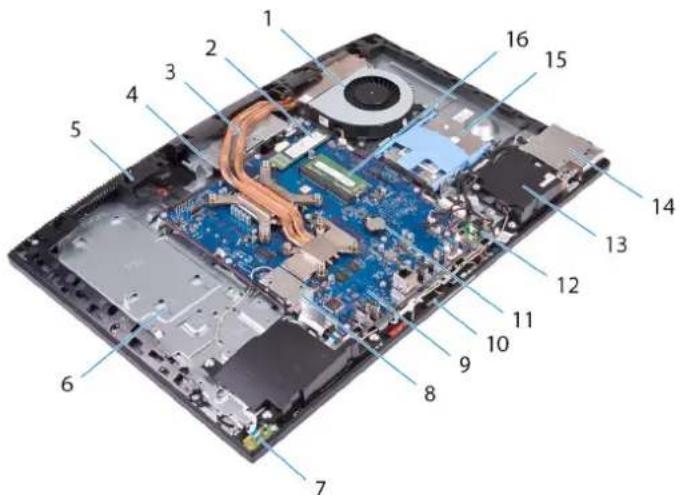 DELL Inspiron 5477 - Tampilan bagian dalam komputer - 2