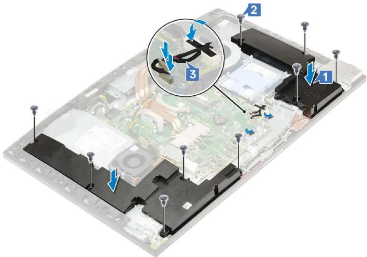 DELL OptiPlex 7760 - Melepaskan speaker - 2