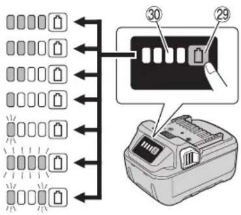 Diagram illustrating battery charging process with labeled components and battery stack arrangement