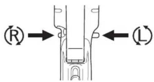(R) → ← (L)