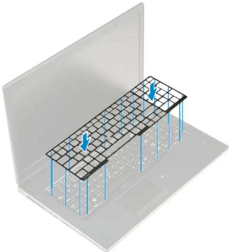 DELL Precision 7740 - Melepaskan keyboard - 8