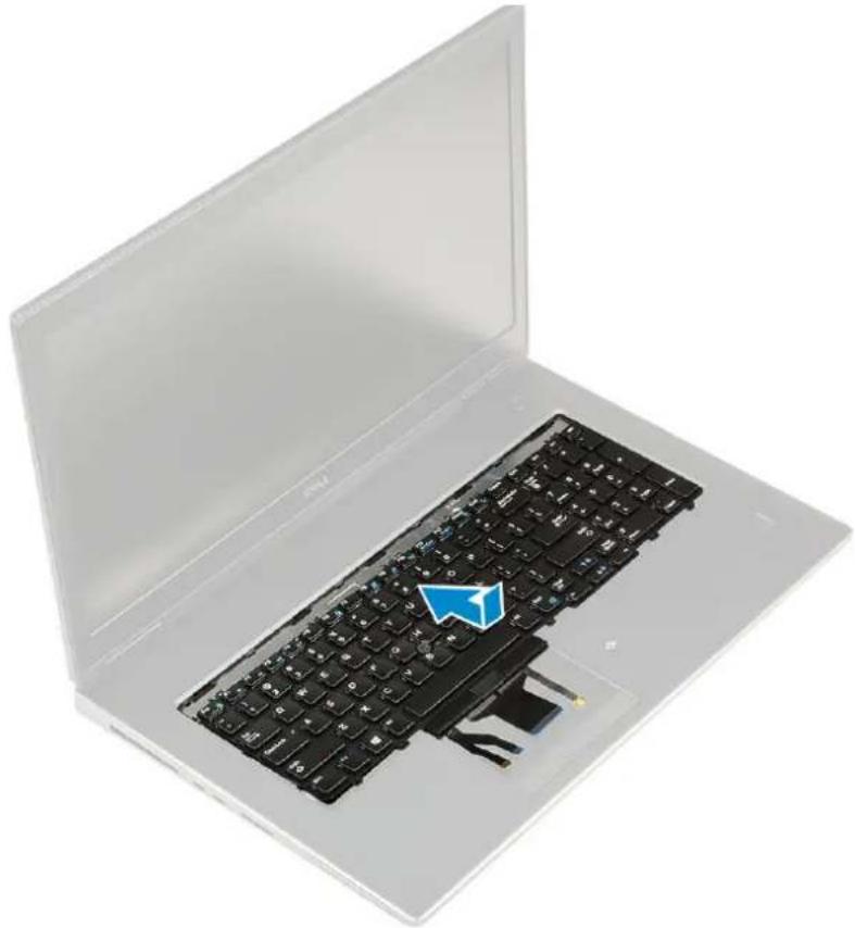 DELL Precision 7740 - Melepaskan keyboard - 6
