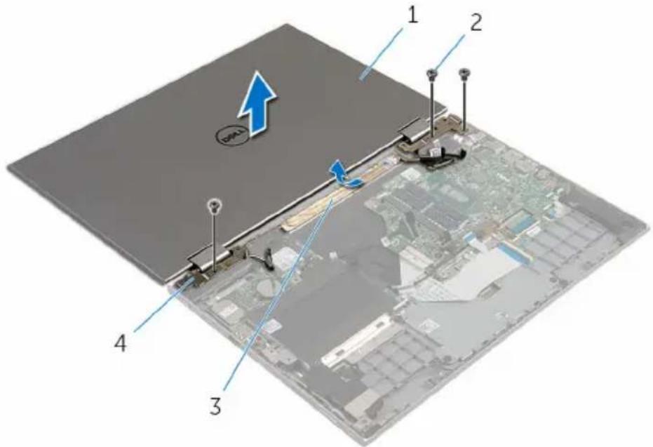 DELL Inspiron 7359 2-in-1 - PERHATIAN: Letakkan komputer pada permukaan yang lembut dan bersih untuk menghindari goresan pada display. - 1