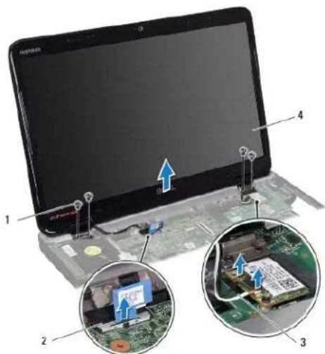 DELL Inspiron M501R - Melepas Unit Layar - 2