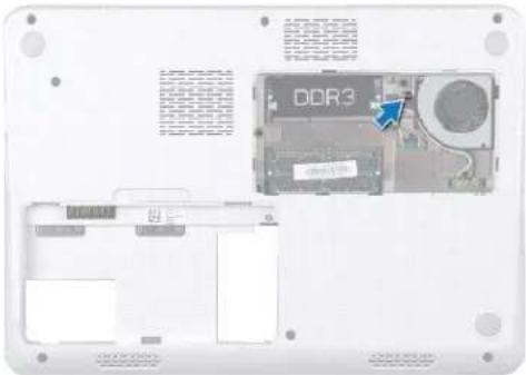 DELL Inspiron M301Z - Melepaskan Konektor Adaptor AC - 1