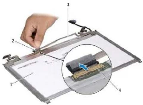 DELL Inspiron M301Z - Melepaskan Panel Display - 2