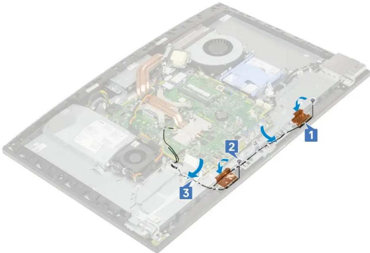 DELL OptiPlex 7770 All-In-One - Melepaskan antena - 2