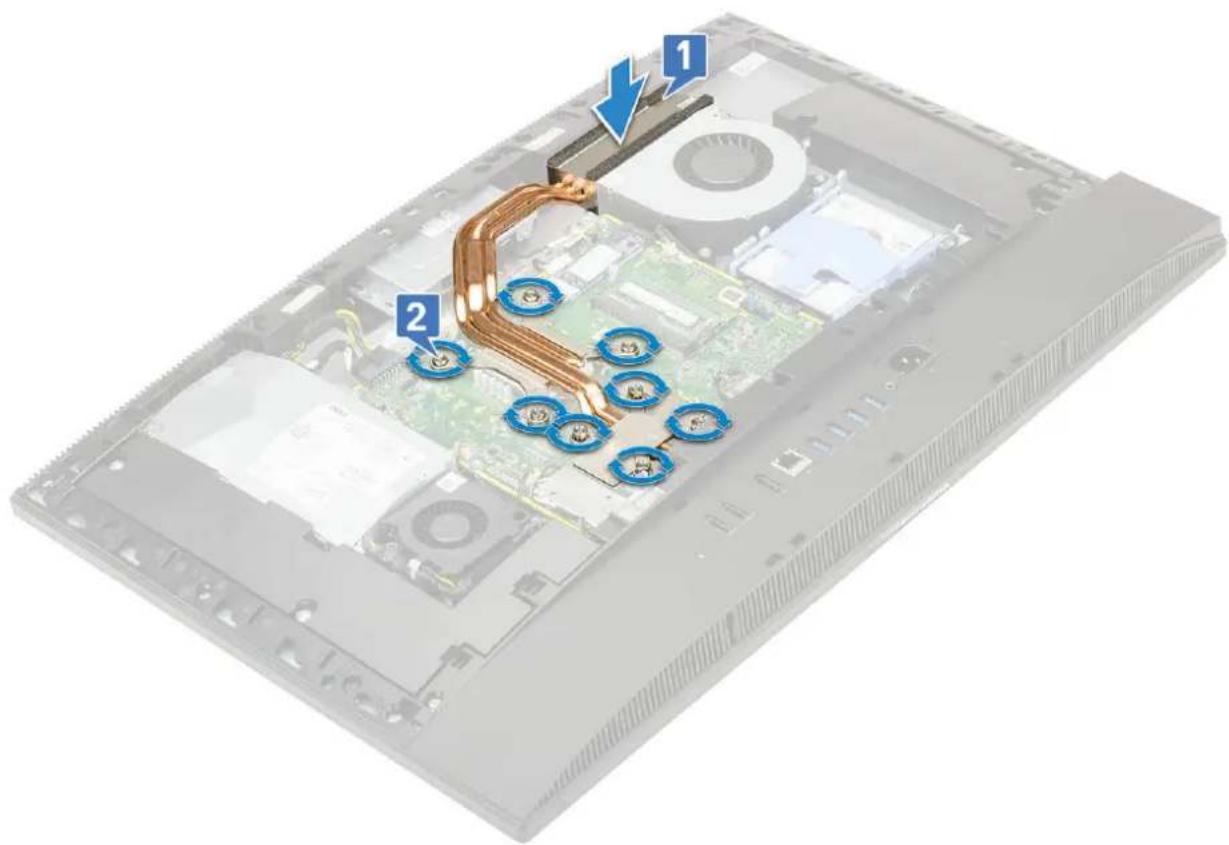 DELL OptiPlex 7770 All-In-One - Melepaskan unit pendingin - dGPU - 2