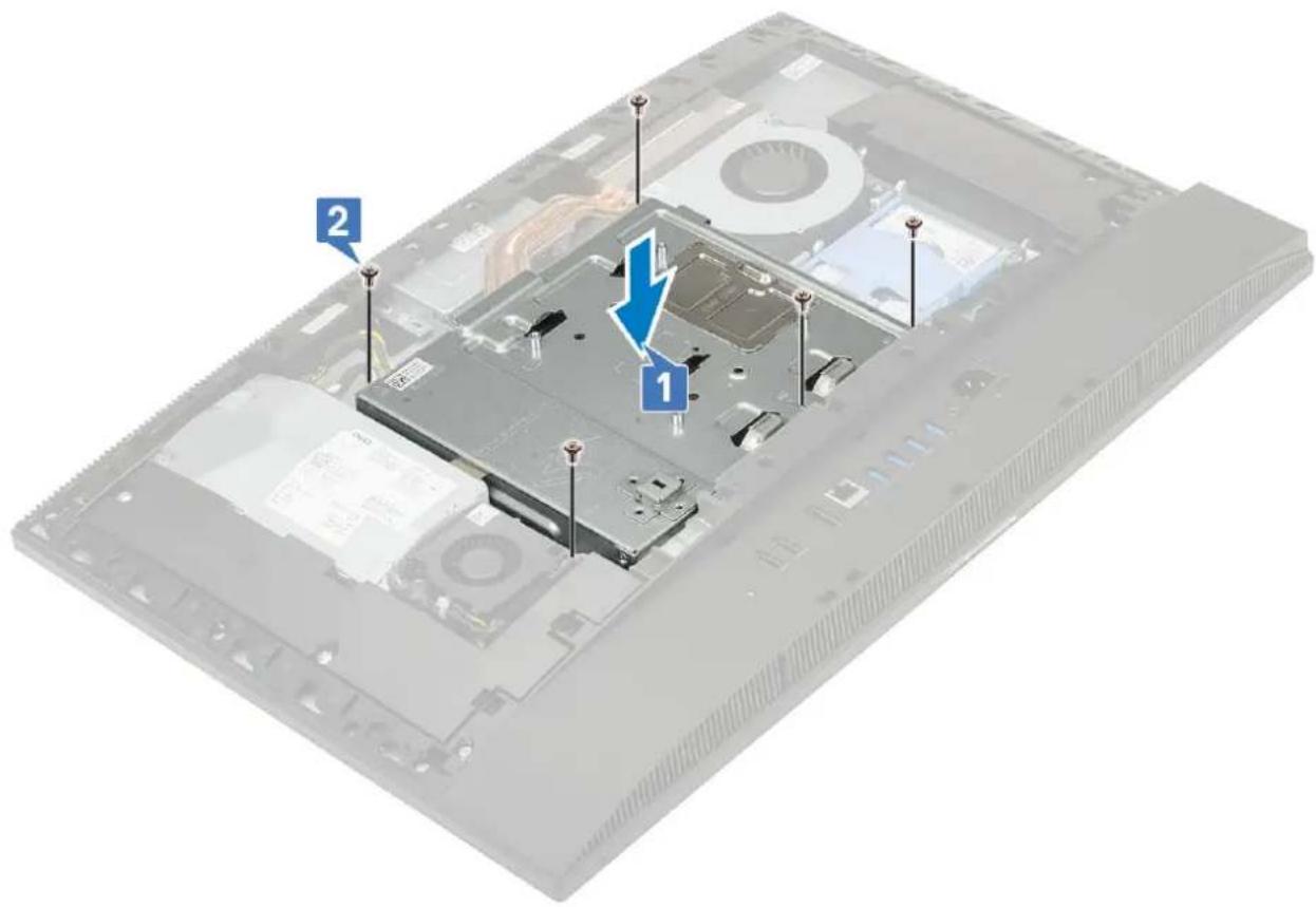 DELL OptiPlex 7770 All-In-One - Melepaskan pelindung board sistem - 2