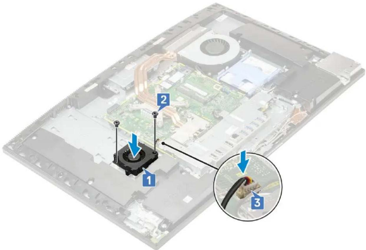 DELL OptiPlex 7770 All-In-One - Melepaskan kipas unit catu daya -kipas PSU - 2