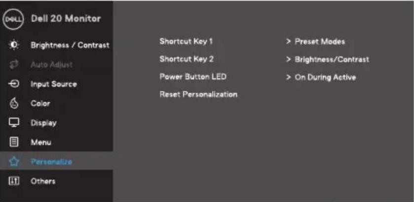 DELL D2020H - Mengakses menu OSD - 17
