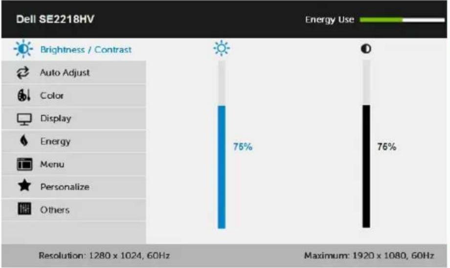 DELL SE2218HV - Mengakses Sistem Menu - 11