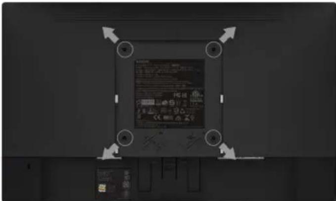 DELL SE2018HR - Pemasangan di Dinding (Opsional) - 1
