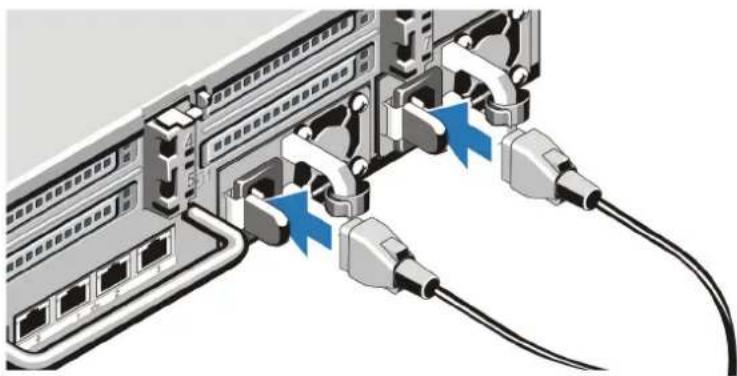 DELL PowerVault NX3200 - Menyambungkan Kabel Daya - 1