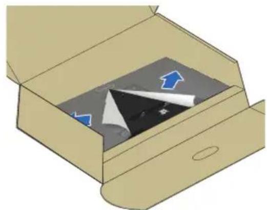 DELL SE2423DS - Memasang dudukan - 4