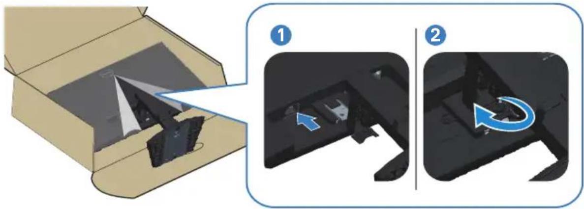 DELL SE2423DS - Memasang dudukan - 5