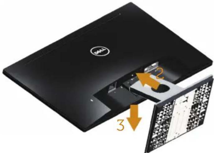 DELL SE2416HX - Memasang dudukan - 2