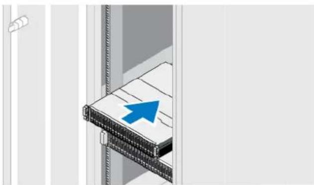 DELL SC120 - Memasang Enclosure Penyimpanan Tambahan dalam Rak - 2