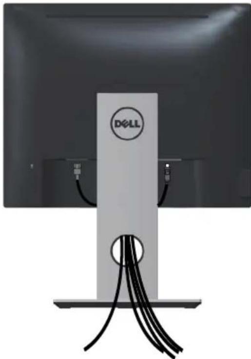 DELL P2017H - Menyambungkan kabel USB 3.0 - 2