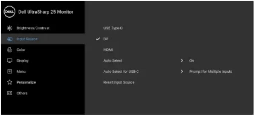 DELL UltraSharp U2520DR - CATATAN: Tombol arah (dan tombol OK) yang ditampilkan mungkin berbeda sesuai dengan menu yang Anda pilih. Gunakan tombol yang tersedia. - 6