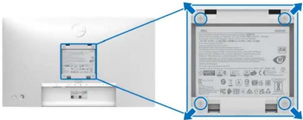 DELL UltraSharp U2422HX - Pemasangan di Dinding VESA (opsional) - 1