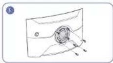 SAMSUNG C32G75TQSE - Memasang DINDING BRAKET - 3