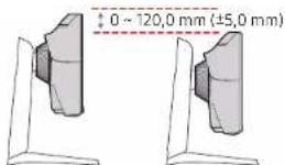 SAMSUNG C27G75TQSE - Menyesuaikan Kemiringan dan Tinggi Produk - 5