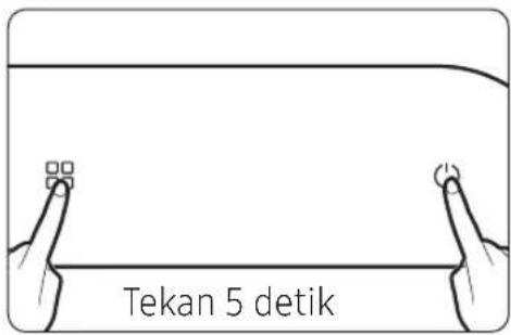 Tekan 5 detik
