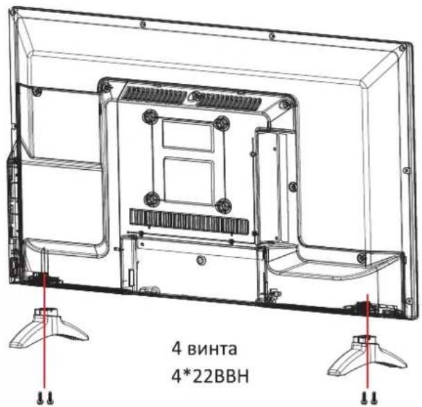 DEXP F24B3100M - УСТАНОВКА LED ТЕЛЕВИЗОРА - 1