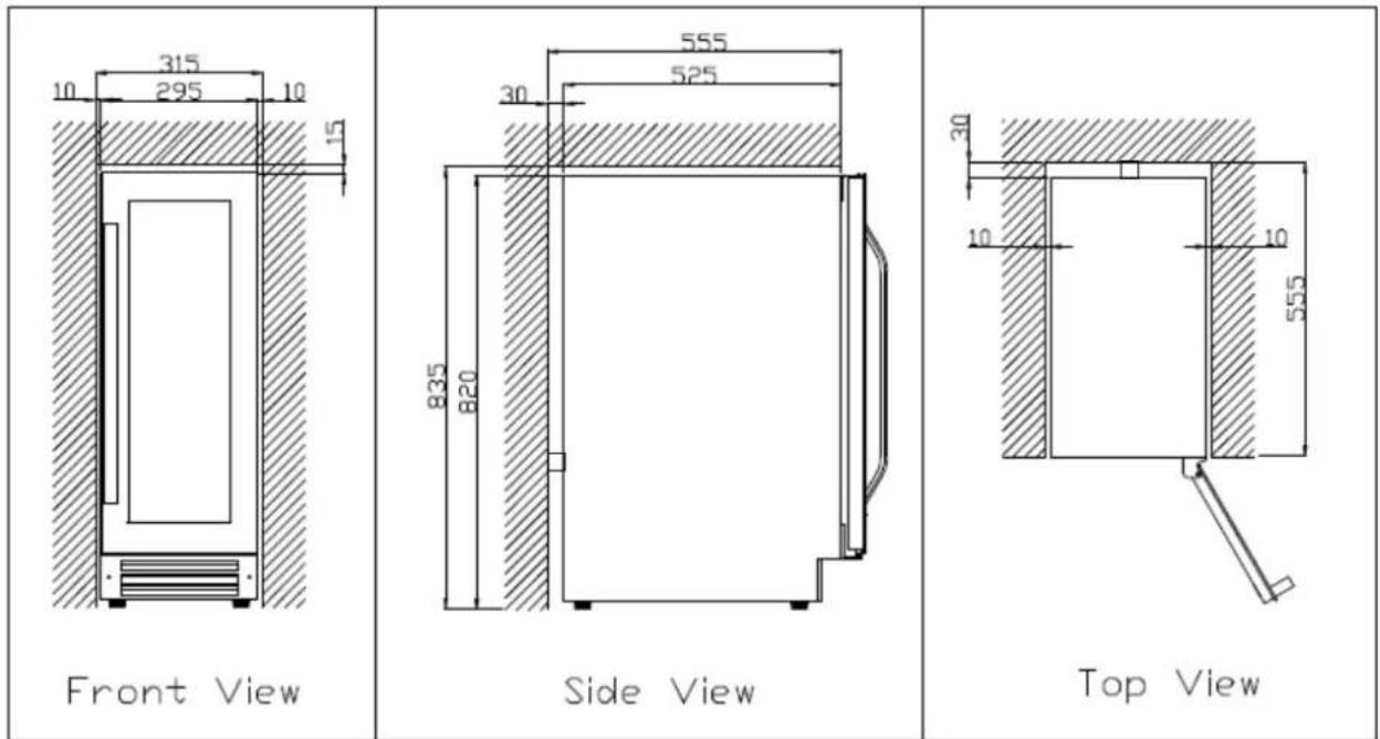 Vintec V20SGEBK - Drawings for built-in purposes - 4