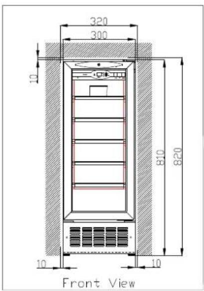 Vintec V20SGEBK - Drawings for built-in purposes - 1