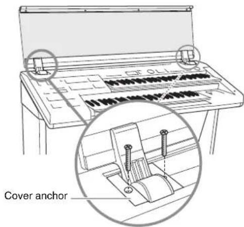 YAMAHA ELBU-F02 - 4Install the key cover. - 1
