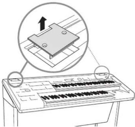 YAMAHA ELBU-F02 - 2-2Remove the cover mounts. - 1