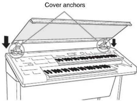 YAMAHA ELBU-F02 - 3Put the key cover in place. - 1