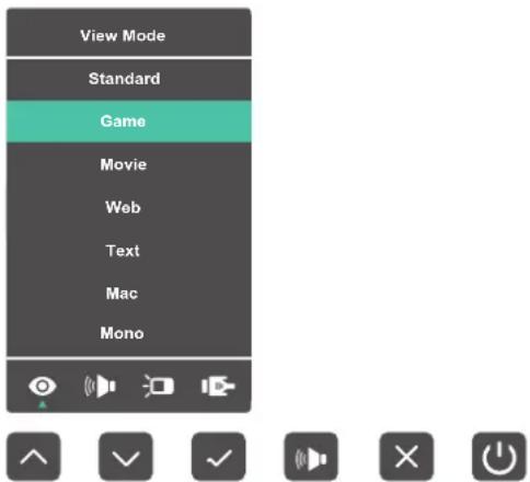 VIEWSONIC VA2456-MIKU - Quick Menu (Menu Ringkas) - 1